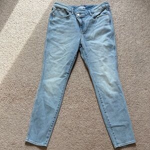 Good American Women's Light Blue Skinny Jeans size 14/32